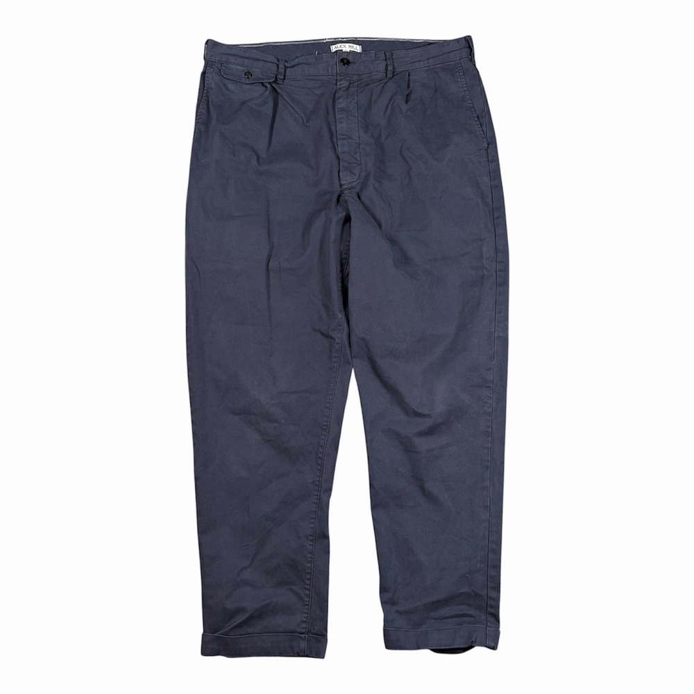 Alex Mill Standard Pleated Chino Pants Men's 36x29 Twill Utility Americana Blue